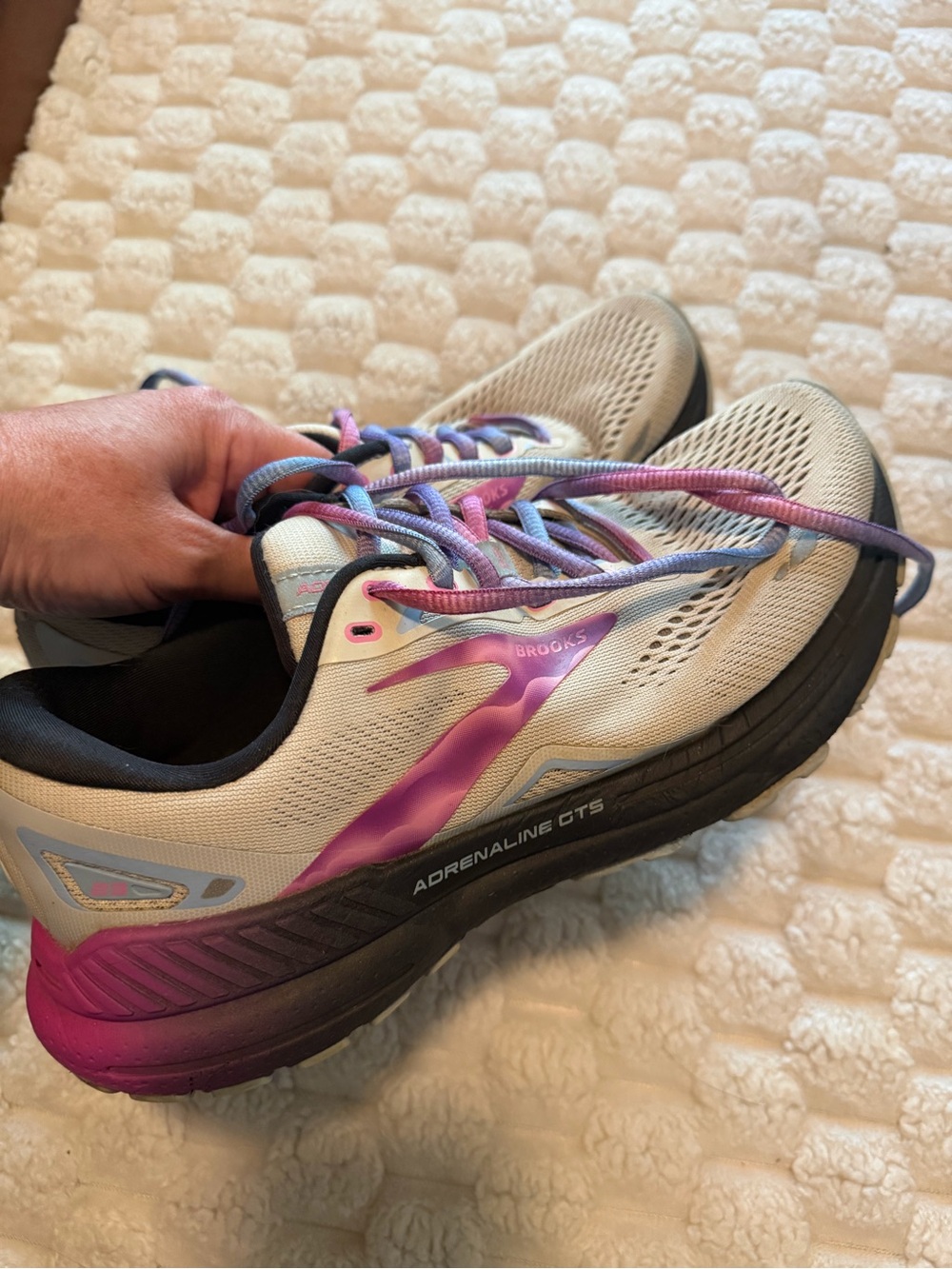 Brooks Women's Running Shoes in White, Purple & Blue